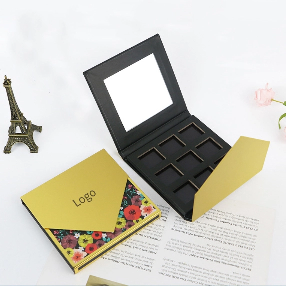 Caja de paleta de sombras de ojos de cartón DIY