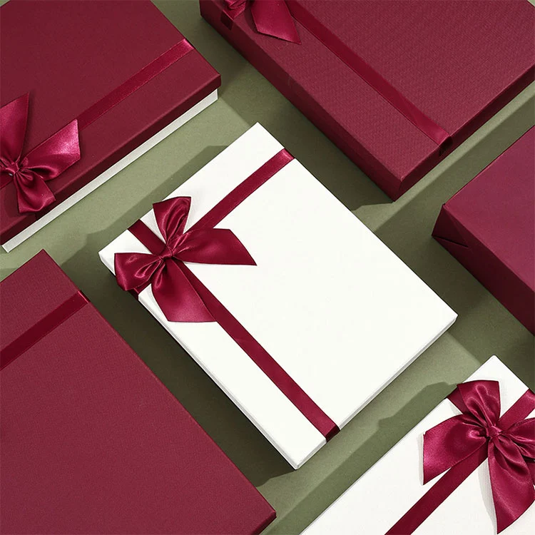 Caja de regalo empresarial rectangular premium